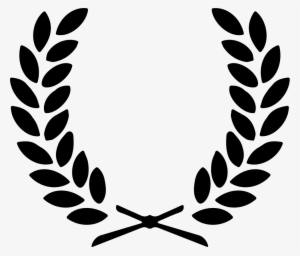 Two Branches With Leaves Symmetrical Symbol Comments - Corona De Laurel Vector #4094554