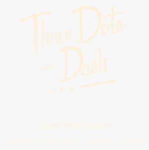 Three Dots And A Dash - Calligraphy #4095169