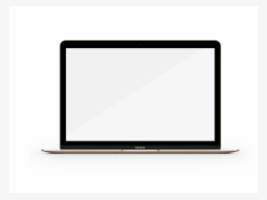 Macbook Mockup Front Open Screen - Led-backlit Lcd Display #4095194