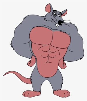 Rat Clipart Muscular - Dibujos Animados De Ratas #4095225