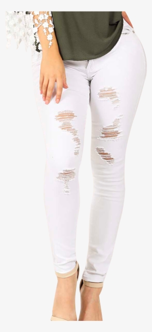 Pantalones Coqueta P6008 White - Leggings #4095680