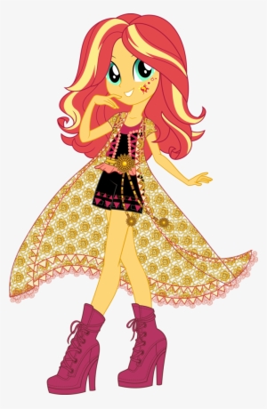 Legend Of Everfree Boho Sunset Shimmer Vector By Icantunloveyou - Equestria Girls Legend Of Everfree Sunset Shimmer #4095992