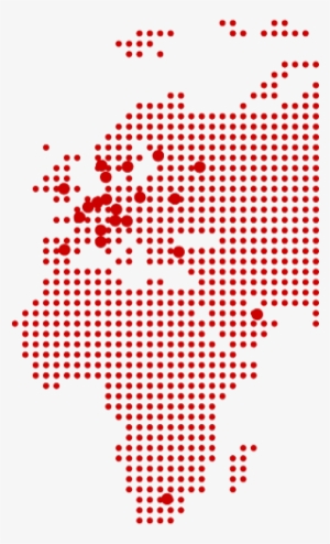 Europe Dots Red - Illustration #4096023
