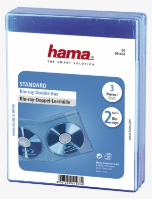 Blu Ray Dubbel Jewel Case 3 Pack Blauw - Hama Blu-ray Disc Double Jewel Cases - Blue (pack Of #4096184