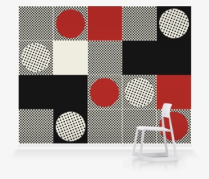 Murals Of Lots Of Black And Red Dots By Hemingway Design - Web Source #4096480