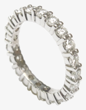 14k White Gold Pave Eternity Band 14k White Gold Pave - Gold #4096628