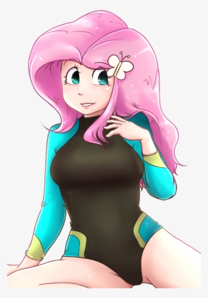 Masterohyeah, Breasts, Busty Fluttershy, Clothes, Equestria - Fluttershy #4096996