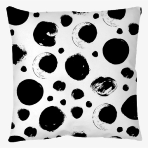 Seamless Black And White Pattern With Abstract Circles - Black #4098475