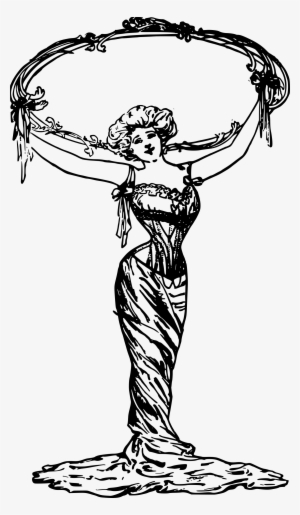 This Free Icons Png Design Of Circle Frame, Cute Lady #4098543