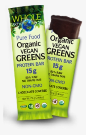 Whole Earth And Sea Vegan Green Bar - Whole Earth & Sea Organic Vegan Greens Protein #4099391