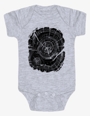 Tree Growth Rings Baby Onesy - Hufflepuff Baby - Free Transparent PNG ...