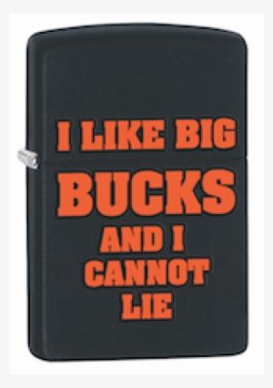 Zippo I Like Big Bucks Black Matte #4099523