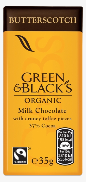 G&b's Butterscotch 35g Bar - Green And Blacks Salted Caramel #4099917