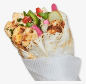 Pita Roll-up - Chicken Shawarma Roll Png #4099935