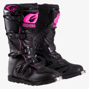O'neal Rider Boots, Black/pink - Oneal Element Racewear Black Pink #410234