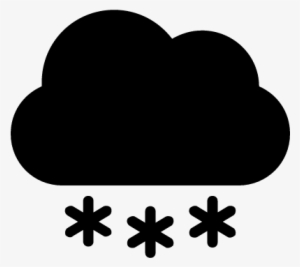 Snow Cloud Vector - Cloud Snow Icon Png #410236