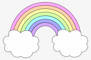 Cloud Clipart Pastel - Pastel Rainbow Cartoon #410529