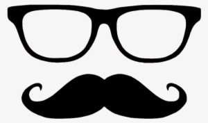 Graphic Royalty Free Stock Mustache Clipart Geek Glass - Glasses And Mustache Silhouette #410946