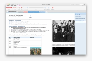 Audio Recording Comes To Onenote For Mac - Music Of The Beatles #411178