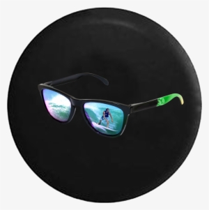 Ocean Wave Surfing Sunglasses - Tirecoverpro Full Color Elk With Monster Rack Hunting #411467