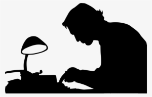 Download Typing Silhouette Png Clipart Typing Clip #411670