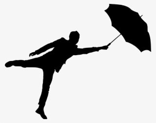 Silhouette, Man, Umbrella, Air, Wind Blowing - Man With Umbrella Silhouette #411972 Silhouette, Man, Umbrella, Air, Wind Blowing - Man With Umbrella Silhouette #411972