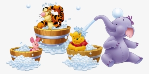 Bath Drawing Winnie The Pooh - Winnie The Pooh Bathtime #412297