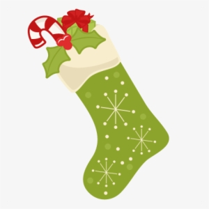 Banner Black And White Library Christmas Stocking Clipart - Green Christmas Stocking Png #412557