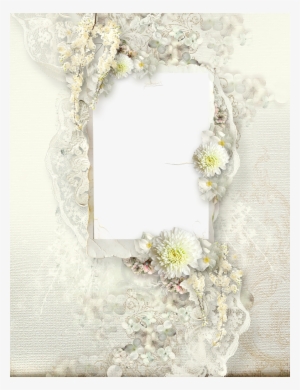 Transparent Delicate Cream Wedding Frame - Picture Frame #412820