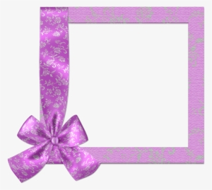 Pink Vintage Frame With Bow #412937