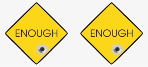 #enough Yellow Diamond Shaped Earrings With Bullet - Traffic Sign #413693 #enough Yellow Diamond Shaped Earrings With Bullet - Traffic Sign #413693