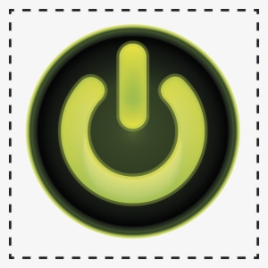 Power Button Switch Sticker - Circle #413751