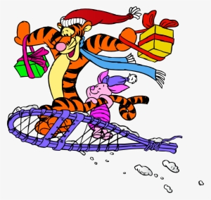 Tigger And Piglet Christmas Png Clip Art #413754