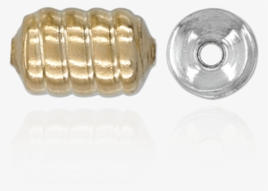 Spiral Cylinder Beads - Brass #413921