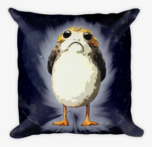 Cosmic Porg Square Pillow Cushion - Cosmic Porg Backpack By Dorksideproductions #414384