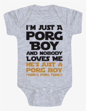 I'm Just A Porg Boy Baby Onesy - Active Shirt #414619