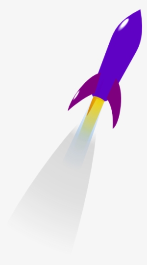 Rocket Clipart Purple - Rocket Launching Gif Cartoon #414726