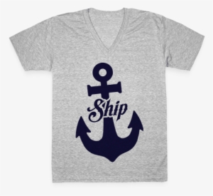 Ship Mates V-neck Tee Shirt - Spongebob Fun Shirt #414749