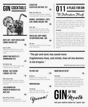 Cocktails Menu - Document #415220