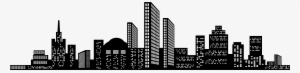 Cityscape Silhouette Clip Art Png Image - Cityscape Silhouette Transparent Background #415339