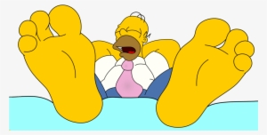 Homer Simpson Sleeping And Showing His Feet By Skippy1989-dajqkbd - Homer Simpson Sleeping Png #415965