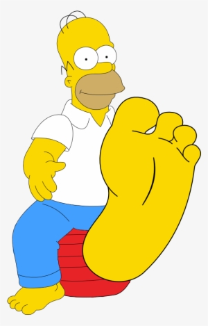 Homer Simpson Shows His Foot By Skippy1989-da3rg0v - Homer Simpson Feet #416066