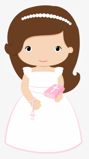 Communion Clipart Baptism - Clipart Communion Girl Png Wave Hair #416471