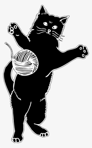 This Free Icons Png Design Of Cat Playing With Ball #416698