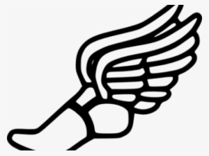 Vector Clipart Track And Field - Track And Field Winged Foot #416856