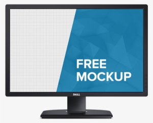 Clip Art Library Library Desktop Vector Mockup - Dell Monitor Vector #417322
