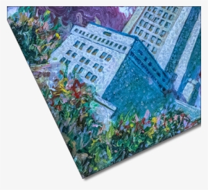 Impressionistic Brush Strokes Used To Depict Trees - Skyscraper #417622