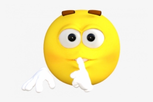 Face With Single Finger Over Mouth In Shushing Gesture - Majedar Paheli #417687