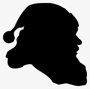 Santa Clipart Silhouette - Santa Claus Silhouette #418197