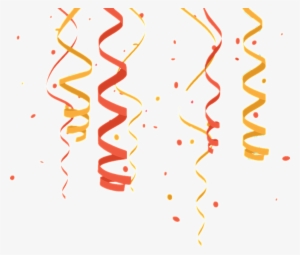 This Graphics Is Red And Yellow Ribbon Cartoon Transparent - 彩帶 卡通 素材 Png #418235